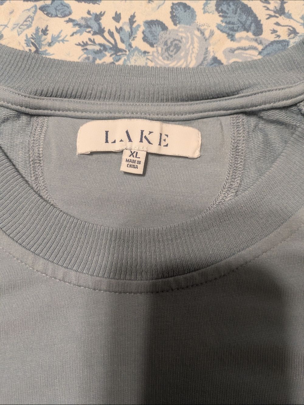 LAKE Dusty Blue Lounge Pajama Set - Soft Long-Sleeve Top & Drawstring Pants - Picture 3 of 5